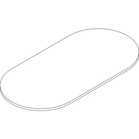 Groupe Lacasse Tabletop, Racetrack, 96inx48inx1-1/2in, Cherry LAST5NRT4896C